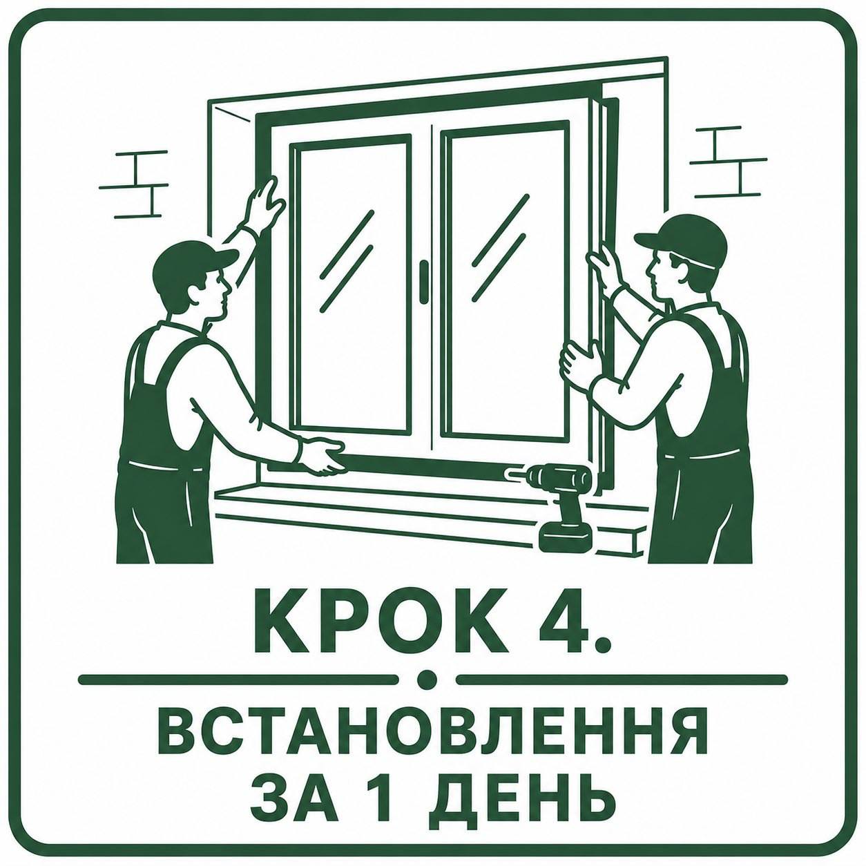 Установка вікон за 1 день